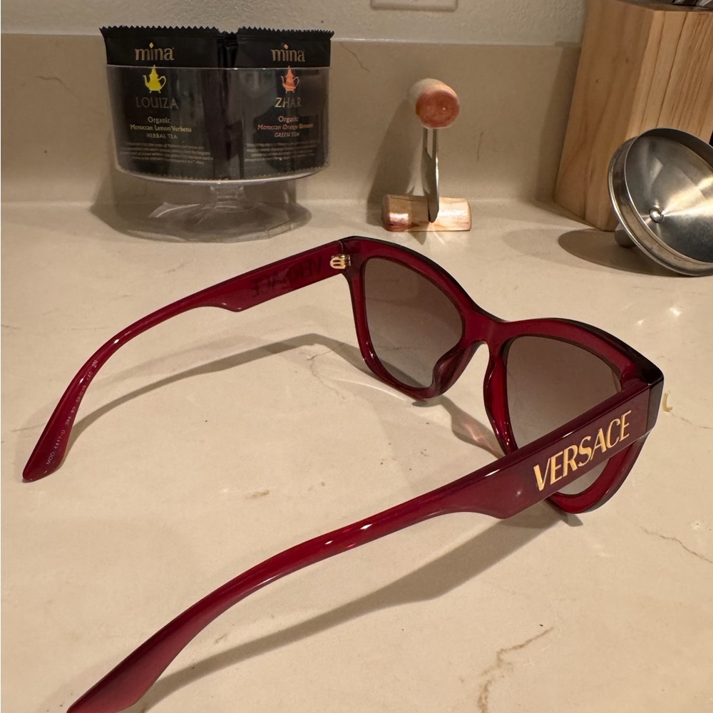 Red Versace Sunglasses (worn less than 5 times)